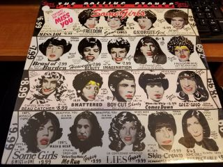 Rolling Stones,  Some Girls; Lp Vinyl Record,  Ss With Hype Sticker From 1978