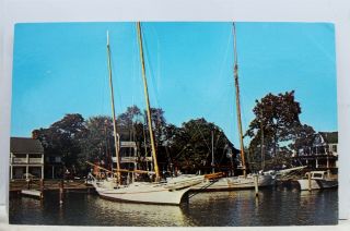 Maryland Md St Michaels Chesapeake Bay Maritime Museum Postcard Old Vintage Card