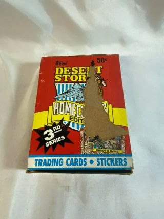 1991 Topps Desert Storm Trading Card 36ct Full Box Cards Homecoming Ed.