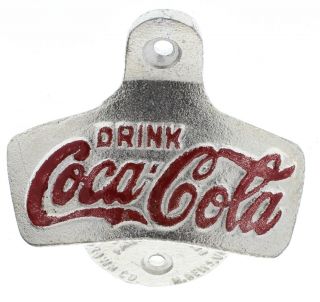 Drink Coca Cola Coke Starr X Metal Bottle Opener Wall Mount