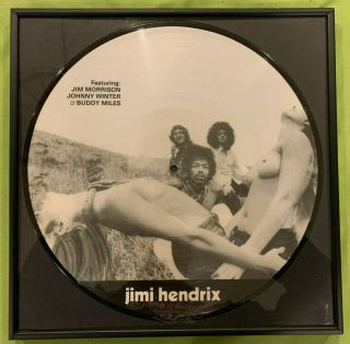Rare Jimi Hendrix Woke Up This Morning & Found Myself Dead Framed Picture Disc