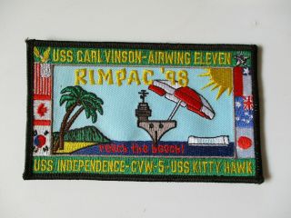 1998 Rimpac Uss Independence Carl Vinson Kitty Hawk Squadron Patch