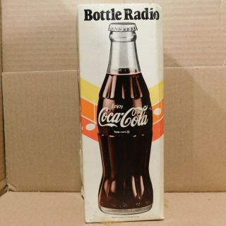 Vintage Coke/coca - Cola Plastic Bottle Am Radio - W/instructions