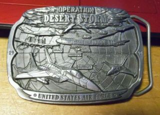 Operation Desert Storm Air Force Belt Buckle Limited Edition Vintage