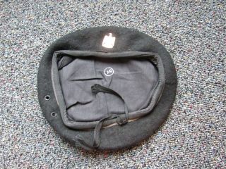 Oif Iraqi Black Beret With Copper Badge Size 57 Nos