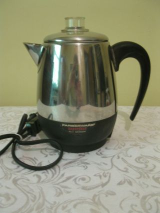 Vintage Farberware " Fast " 2 - 4 Cup Percolator Model 134b Coffee Maker,  Usa