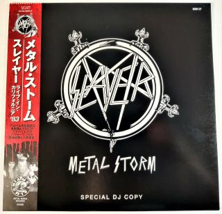 Slayer - Metal Storm 12 " Live 1983 Lp White Vinyl Rare Oop Metallica Death
