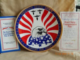 1991 Operation " Desert Storm " Commemorative Plate 4347b