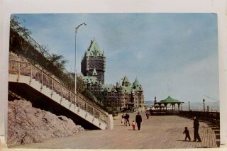 Canada Quebec Dufferin Terrace Plains Of Abraham Postcard Old Vintage Card View