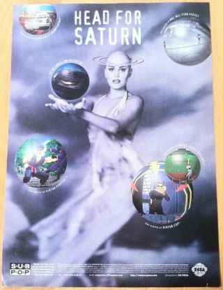 Sega Saturn Poster Ad Print Retro