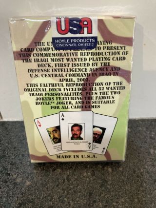 IRAQI Most Wanted Playing Cards Bicycle Brand Made In USA 2