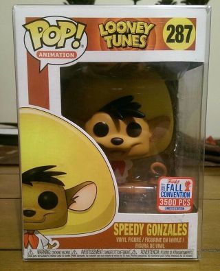 Funko Pop Looney Tunes 287 Speedy Gonzales 2017 Nycc Fall Convention Le 3500pcs