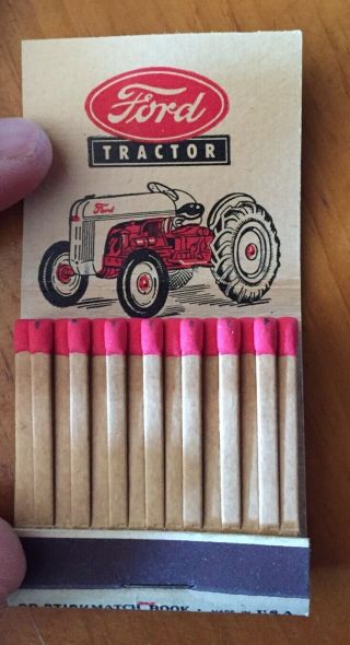 Vintage 1950’s Ford Tractor/dearborn Equipment - Matchbook - Ohio Dealer