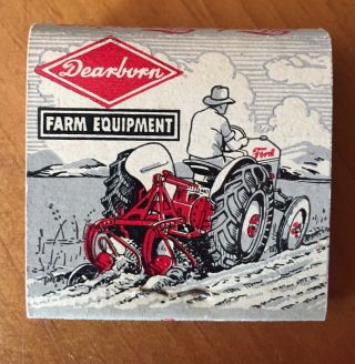 Vintage 1950’s Ford Tractor/Dearborn Equipment - Matchbook - Ohio Dealer 3