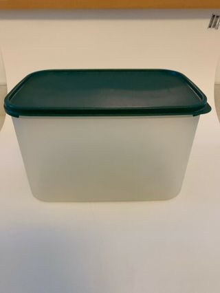 Tupperware Modular Mate 3 Container 1848 27 1/2 Cups Green Lid