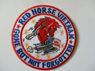 1980s 560th Usaf Red Horse Us Air Force Base Philippines Made Squadron Patch