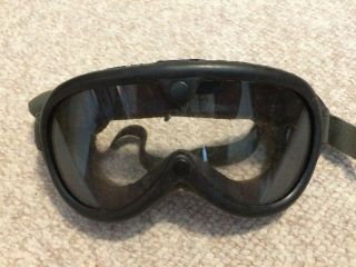 Vintage Us Military Goggles,  Sun,  Wind And Dust (clear Lense Only)