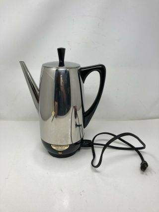 Vintage Farberware Superfast 12 - Cup Automatic Percolator Coffee Pot Model 122b