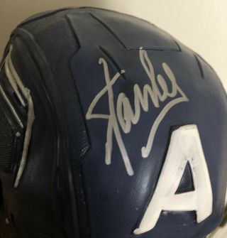 Stan Lee Signed Captain America Mask Autographed Excelsior Authentic Hologram 2