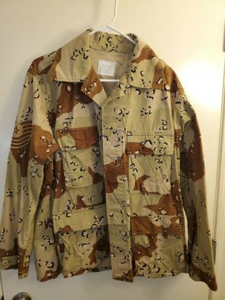 Six Color Desert Chocolate Chip Camouflage Dbdu Jacket Medium Short Usgi Vintage