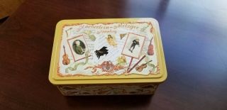 Vintage Haeberlein - Metzger Nurnburg Cookie Tin & Music Box Pristine