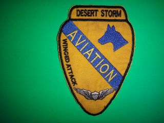 Desert Storm Us 1st Cavalry Division Combat Aviation Brigade Winged Attack Patch