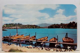 York Ny Adirondacks Saranac Lake Flower Postcard Old Vintage Card View Post