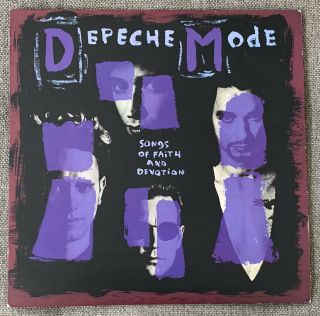 Depeche Mode Songs Of Faith And Devotion 1993 Uk Og Vinyl Vg,  /nm - Rare