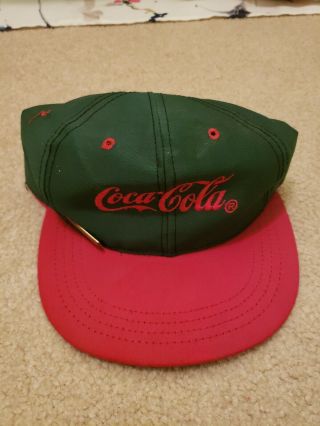 Vintage Cocacola Hat Snapback Cap Louisville Mfg Coke Soda W/ Winston Eagle Pin