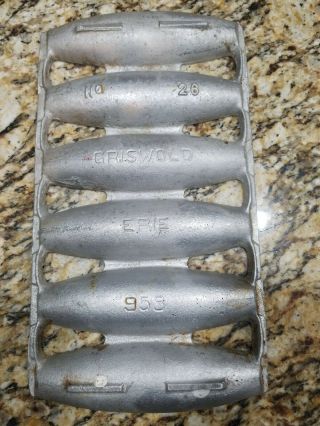 Griswold No.  26 Vienna Bread Pan Griswold Erie 958 Collectable Cast Aluminum