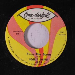 Beverly Shaffer: Even The Score / Where Will You Be Boy? 45 Soul