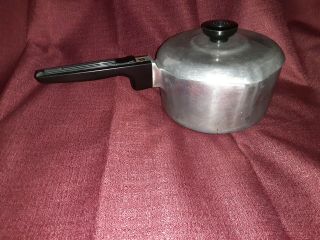 Vintage Magnalite 2 Quarts Aluminum Sauce Pot Pan Double Spout With Lid