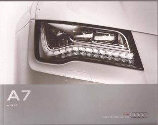 2013 13 Audi A7 Sales Brochure