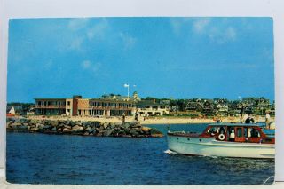 Massachusetts Ma Cape Cod Falmouth Heights Tides Hotel Postcard Old Vintage Card