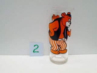 1973 Pepsi Series Warner Bros Glass Tumbler Barney Bear White Letters 2