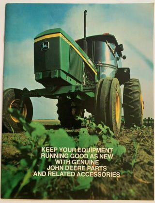 1973 John Deere Tractor Parts And Related Accessories Sales Brochure 4030 Cover