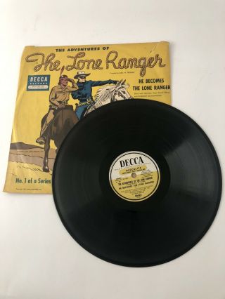 1951 - 52 The Adventures Of The Lone Ranger 7 - Record Set Vol.  1 - 7 Decca Records 2