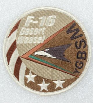 Usaf Air Force Patch: 480th Fighter Squadron F - 16 Wild Weasel - Tan