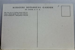Missouri MO St Louis Botanical Garden Postcard Old Vintage Card View Standard PC 2