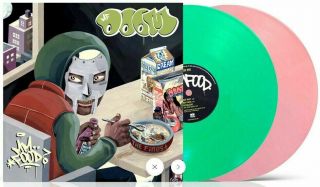 Mf Doom Mm.  Food Green & Pink 2x Vinyl Lp Record M.  F.  Hip Hop Album Madlib