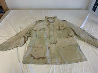 Us Military Issue Cold Weather Coat,  Desert Camouflage Pattern Field Jacket Xl