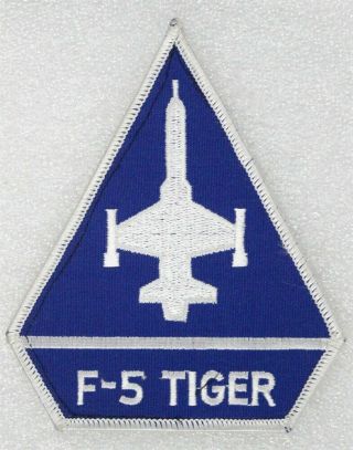 Usaf Air Force Patch: F - 5 Tiger Aircraft (dark Blue Triangle)