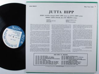 JUTTA HIPP With Zoot Sims BLUE NOTE LP NM mono UA 2