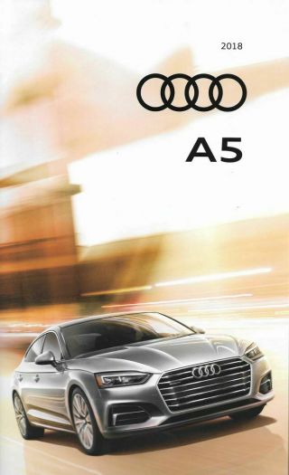 2018 18 Audi A5 Sales Brochure