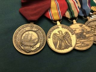 U.  S.  Navy Persian Gulf War Mounted Medal Bar w/ Kuwait Liberation 2