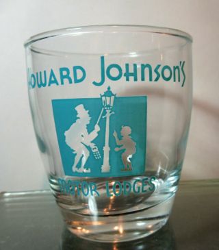 Howard Johnson’s Motor Lodges Drinking Glass – Lamplighter Logo