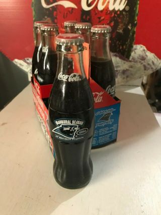 Coca Cola Bottle 6 Pack Carolina Panthers Ericsson Stadium Inaugural Season 3