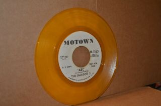 Michael Jackson & Jackson 5: Abc; Rare Motown - Gold Vinyl W.  L.  Promo 45