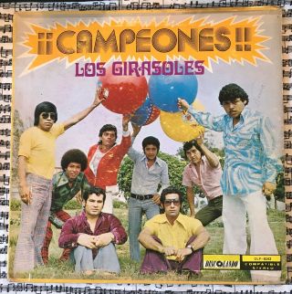 Los Girasoles ‎¡¡ Campeones Very Rare Perú Discolando Lp Cumbia Salsa 1975 Vg