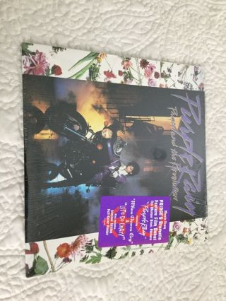 Prince Purple Rain Selaed Vinyl Lp With Hype Sticker And Poster Cut Store